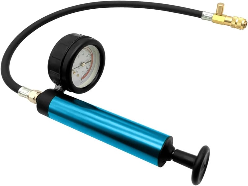 ZKTOOL Aluminum Automotive Cooling System Radiator Pressure Tester Tool,Pressure Test Pump with Pressure Gauge, Aluminum Hand Pump.Compatible with adapters for Various car Models. - Image 1